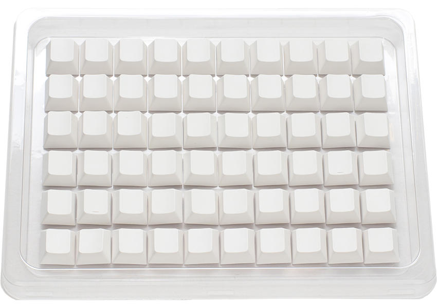 Ducky Blank - 132 Keycap Set - MDA Profile - PBT - White Ducky