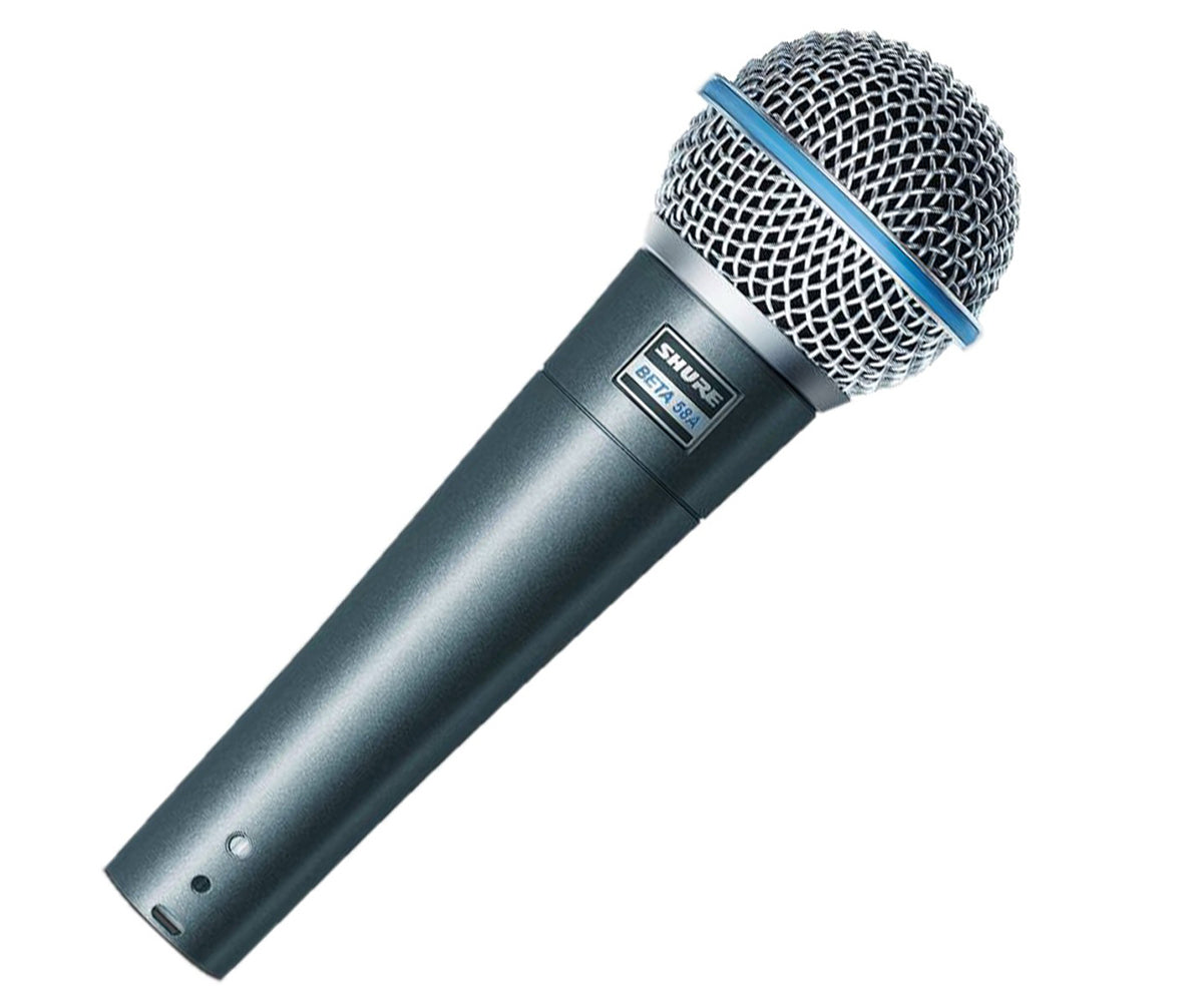 Shure Beta 58A Mikrofon Kabling Superkardioide Blå