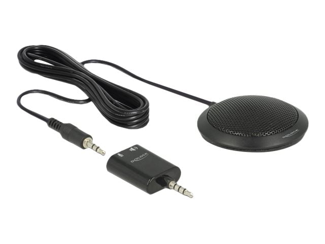 DeLOCK Condenser Table Microphone Mikrofon Kabling -32dB Omni-directional Sort