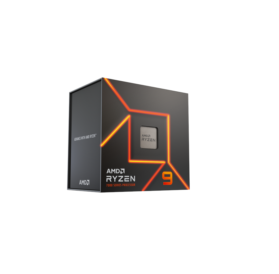 AMD Ryzen 9 7900 3.7 GHz 76MB, AM5, 65W Wraith Prism Cooler