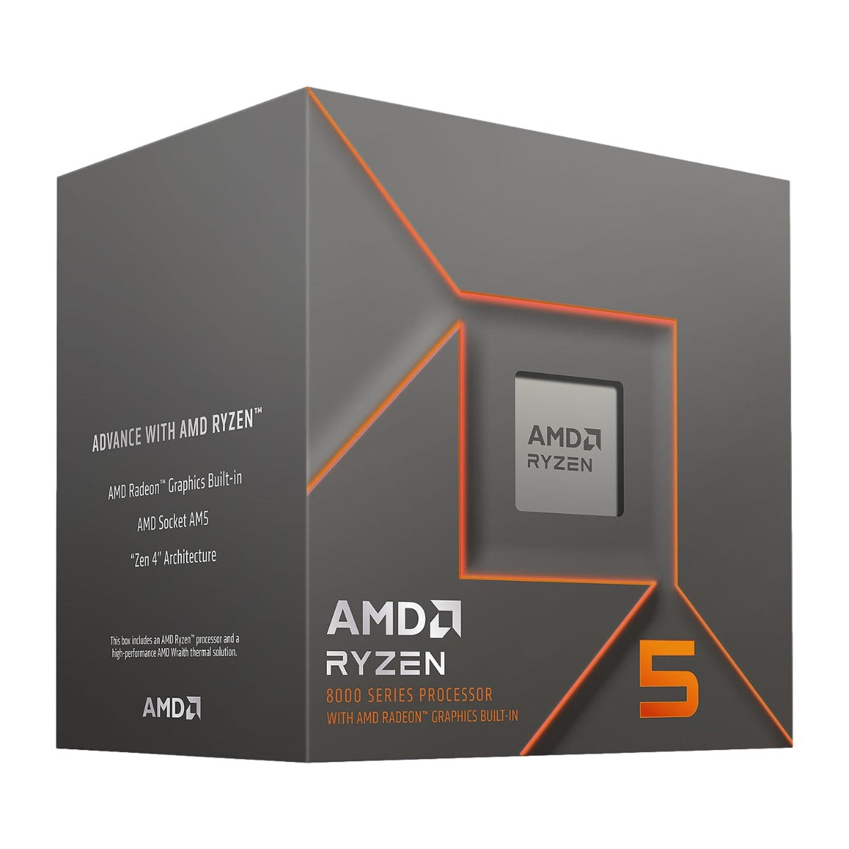 AMD Ryzen 5 8500G CPU 3.5GHz 6 kerner AM5 (PIB - m/køler)