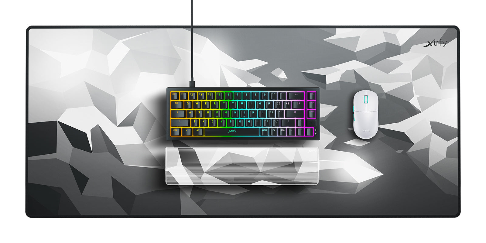 Xtrfy WR5 Compact Litus White, Resin Wrist Rest for 65% keyboards Xtrfy Gaming AB