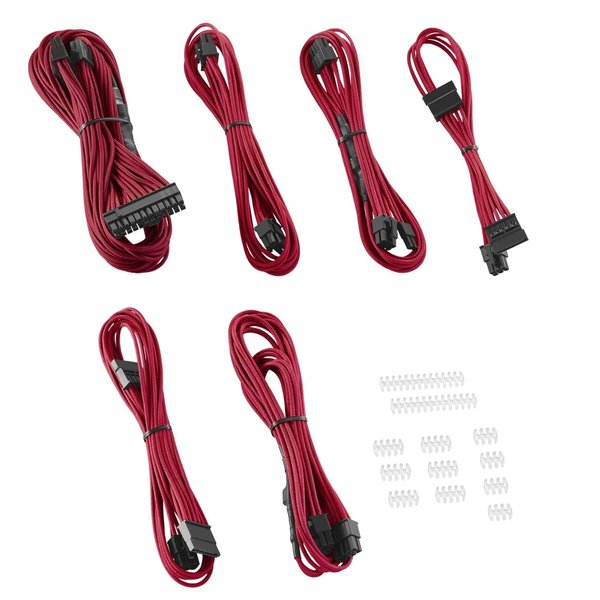 CableMod C-Series Rmi, RMx ModFlex Essentials Cable Kit  - red