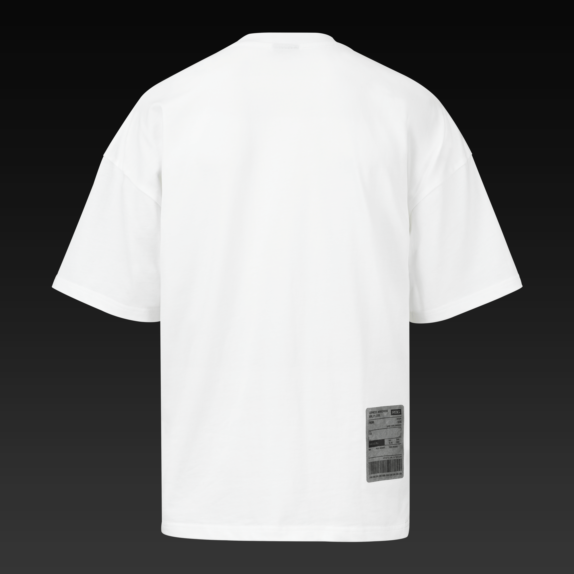 ASUS ROG COSMIC WAVE T-Shirt - Drop Shoulder Fit - Hvid