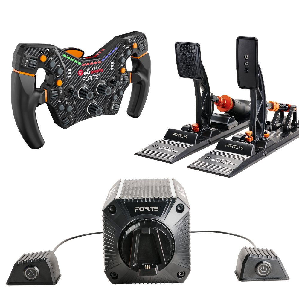 Asetek Forte® S-Series Bundle Komplet Sim Racing Kit