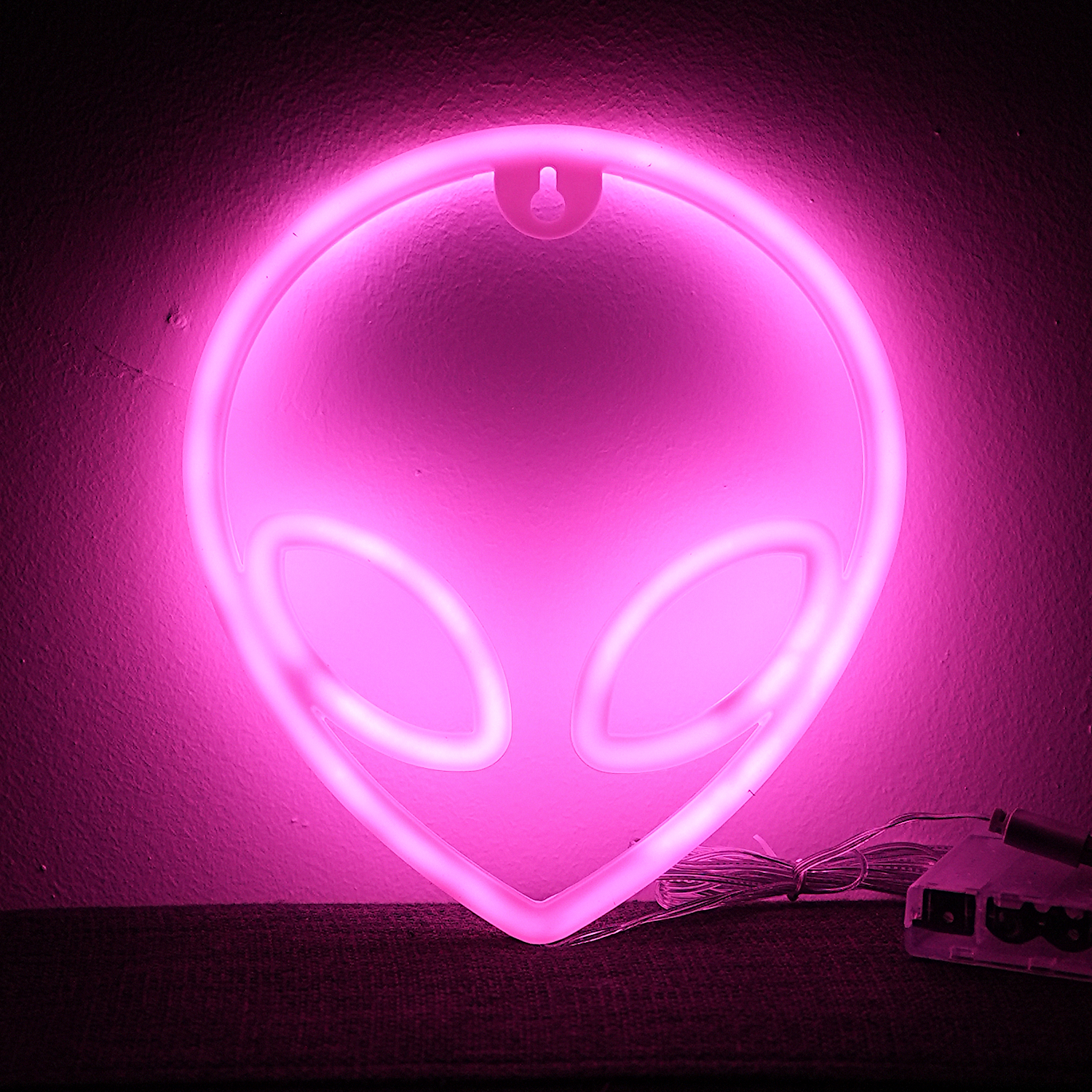 Alien Neon LED Lampe Pink