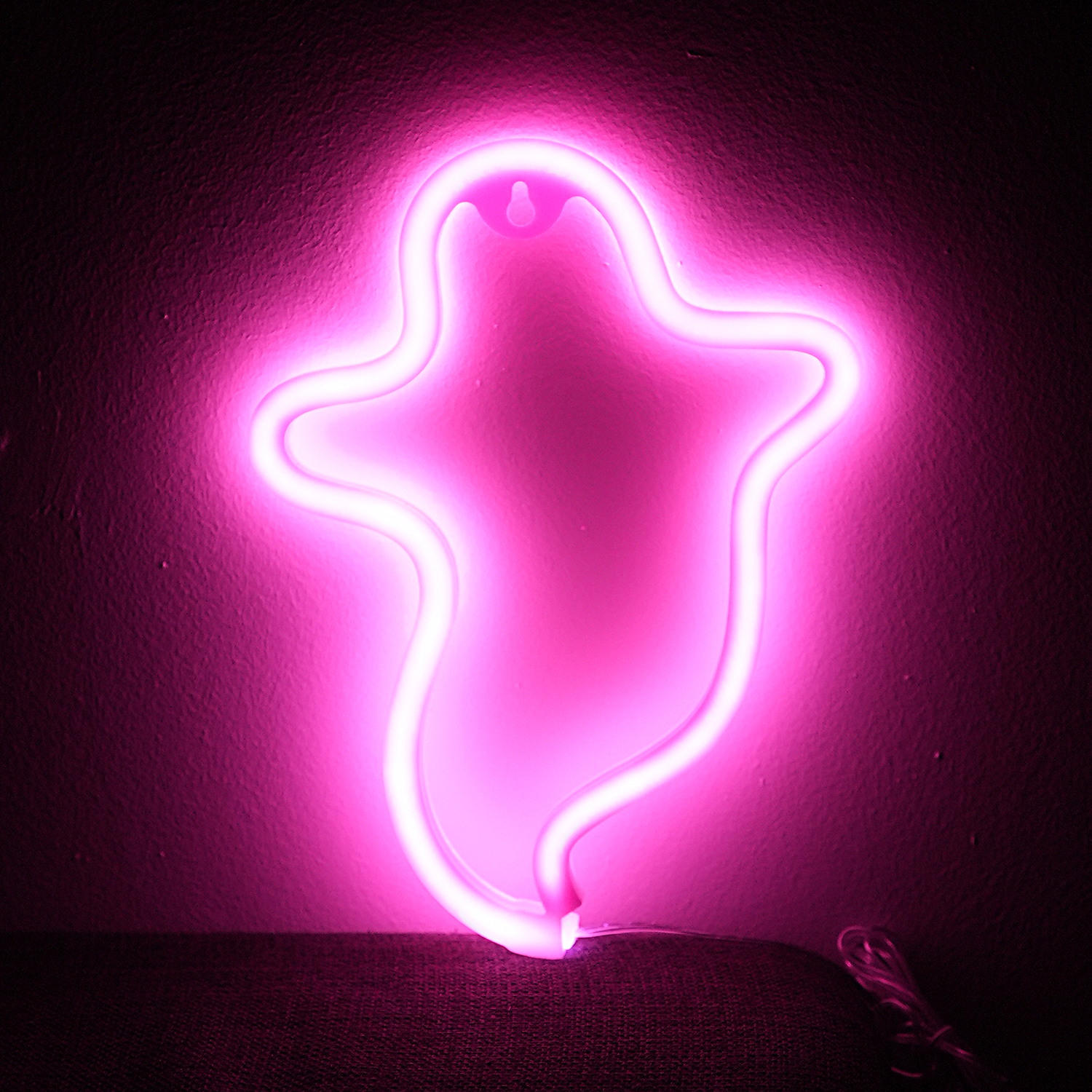 Spøgelse Neon LED Lampe Pink