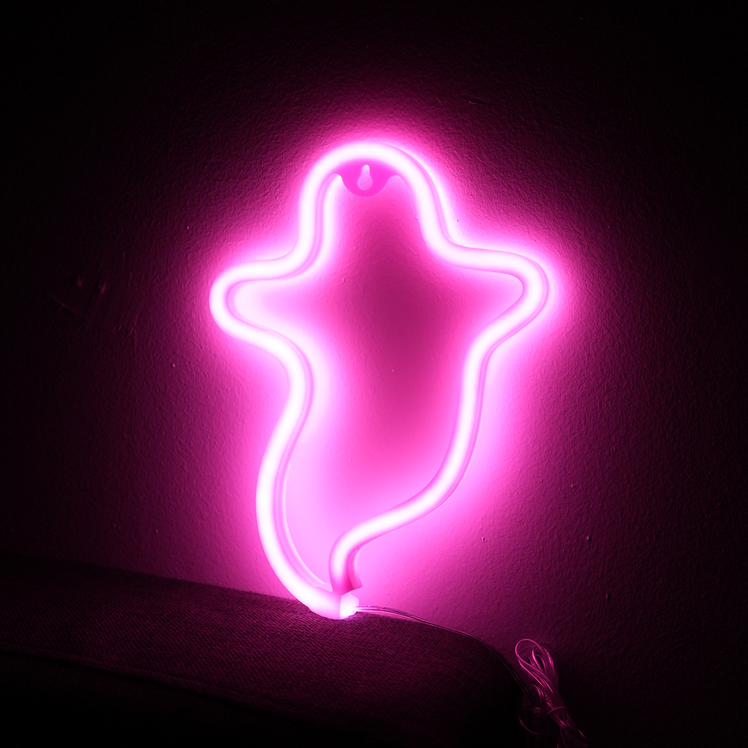 Spøgelse Neon LED Lampe Pink