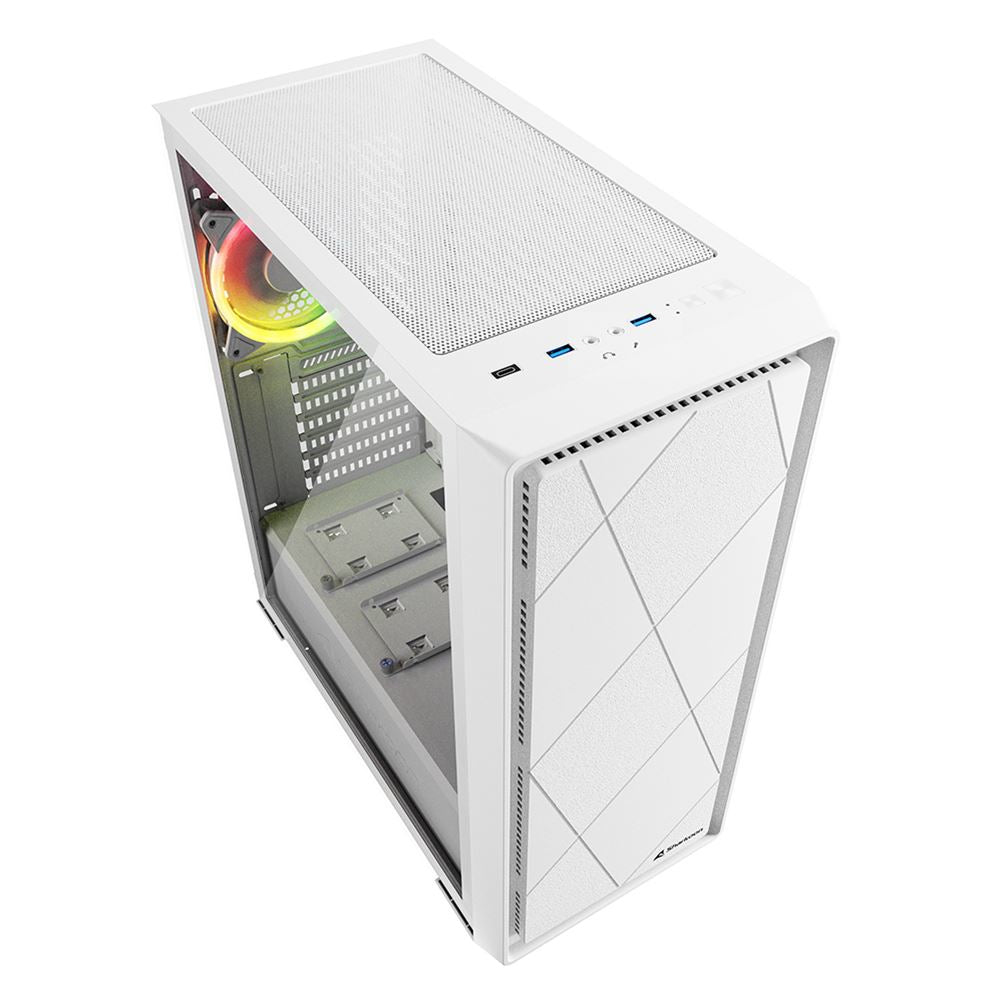 Sharkoon VS8 RGB , tower case (white, tempered glass) Sharkoon