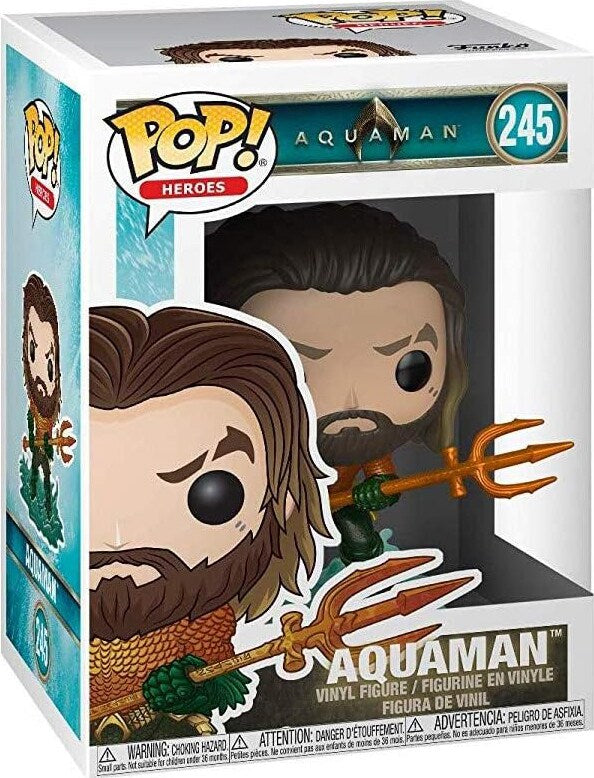 Figura Pop! Aquaman Traje de Superhéroe 9 cm FUNKO