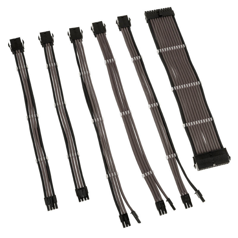 Kolink Core Adept Braided Cable Extension Kit - Gunmetal