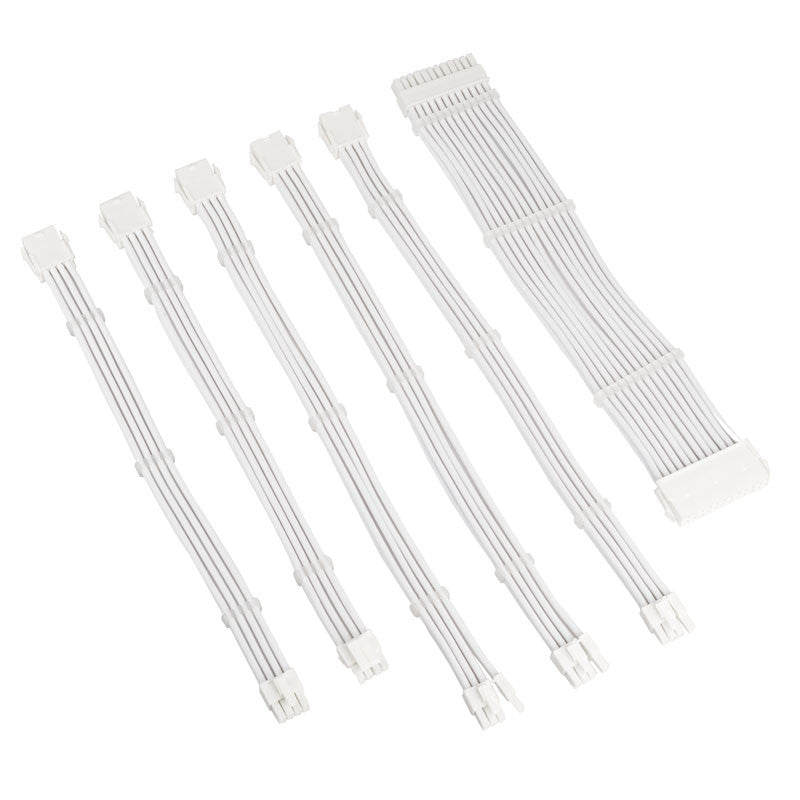 Kolink Core Adept Braided Cable Extension Kit - White