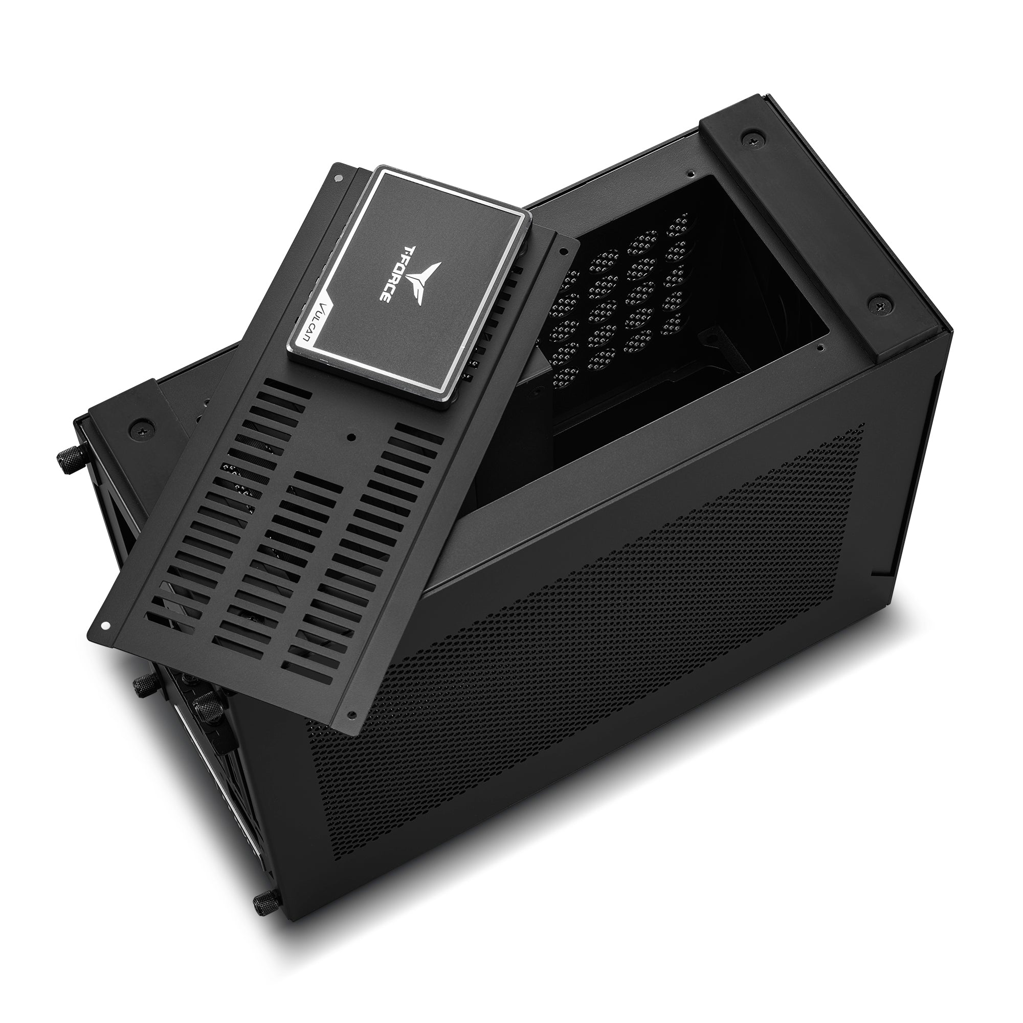 Lian Li A4-H2O X4, MINI-ITX, Black, Include PCIE4.0 Riser Card Cable Lian Li