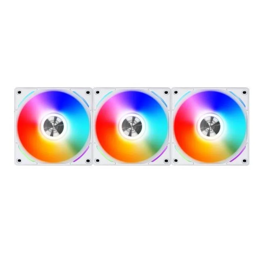 Lian Li UNI FAN AL120 RGB PWM fan - 3 Pack inkl. Controller - 120mm - Hvid Lian Li