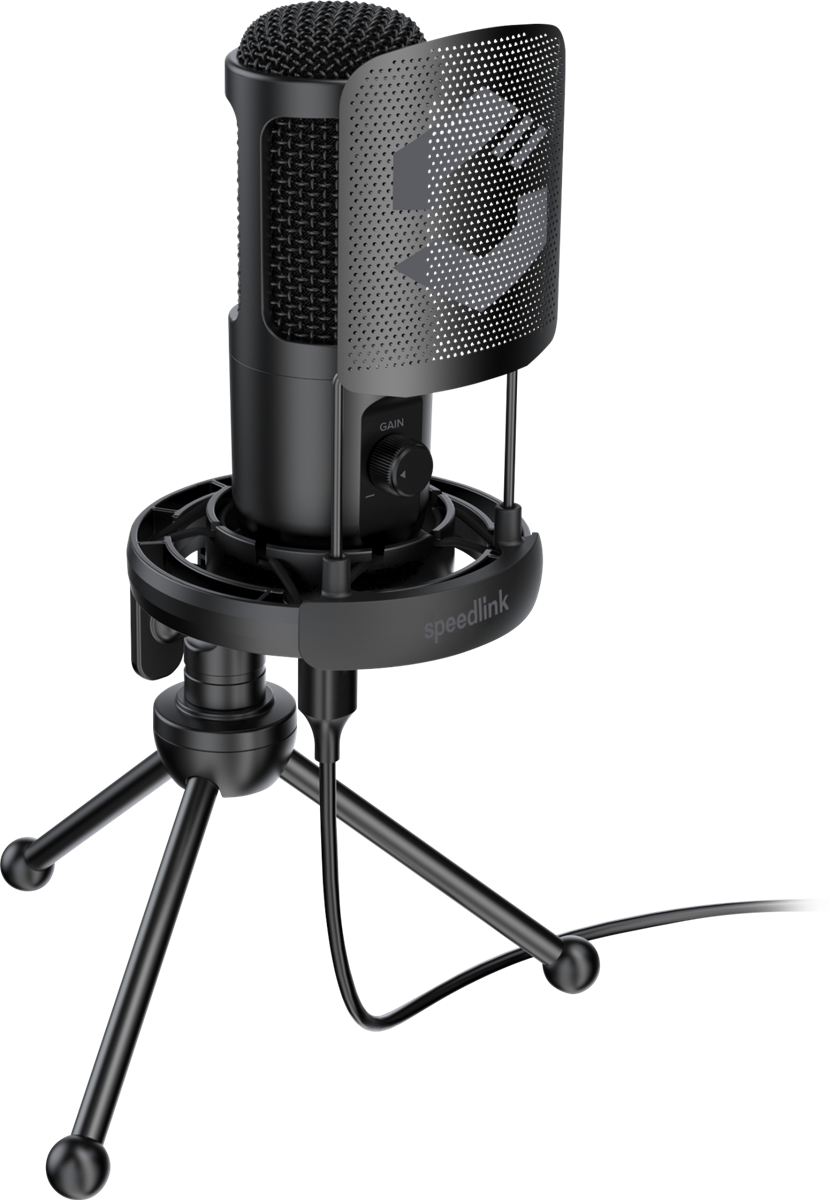SpeedLink AUDIS PRO Streaming Microphone, black