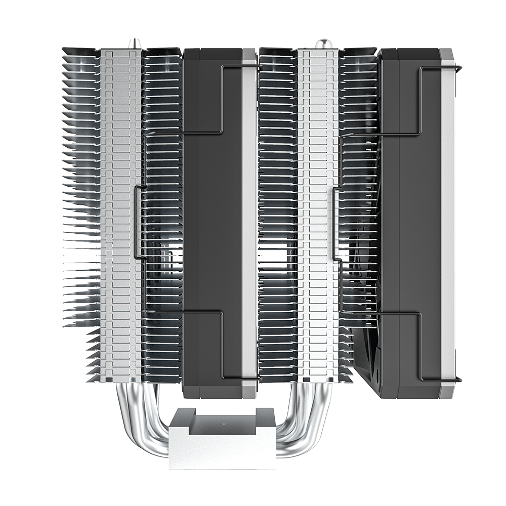 Montech Metal DT24 Base - CPU cooler, 2x 120mm PWM fans, LGA1700 + AM5 support, 270W TDP