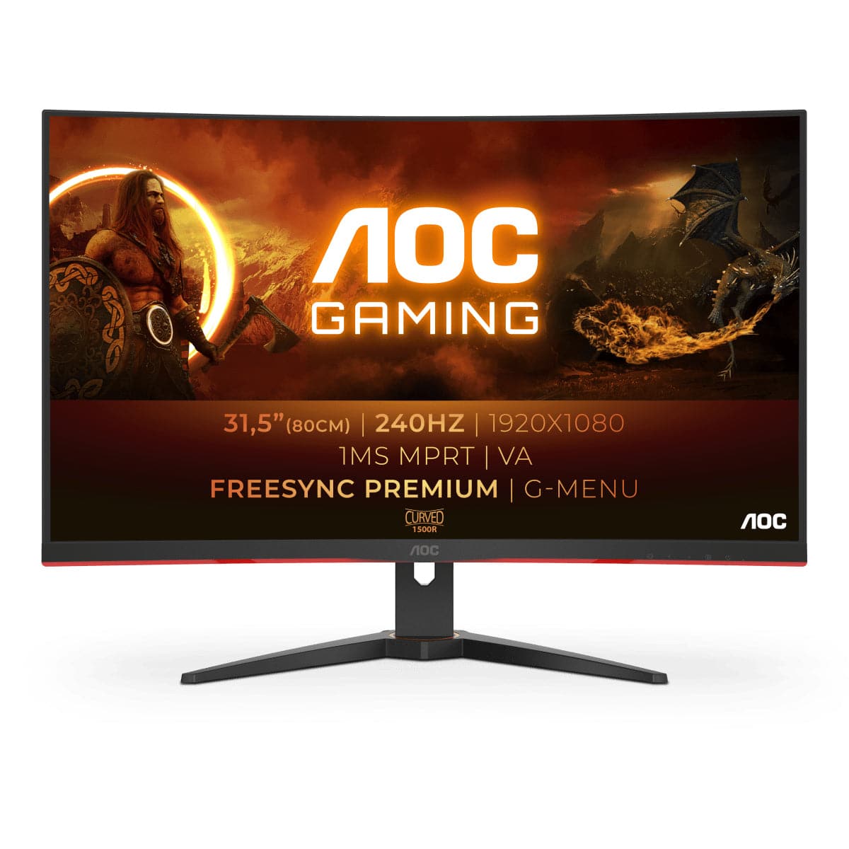 AOC Gaming C32G2ZE/BK 32 1920 x 1080 HDMI DisplayPort 240Hz AOC