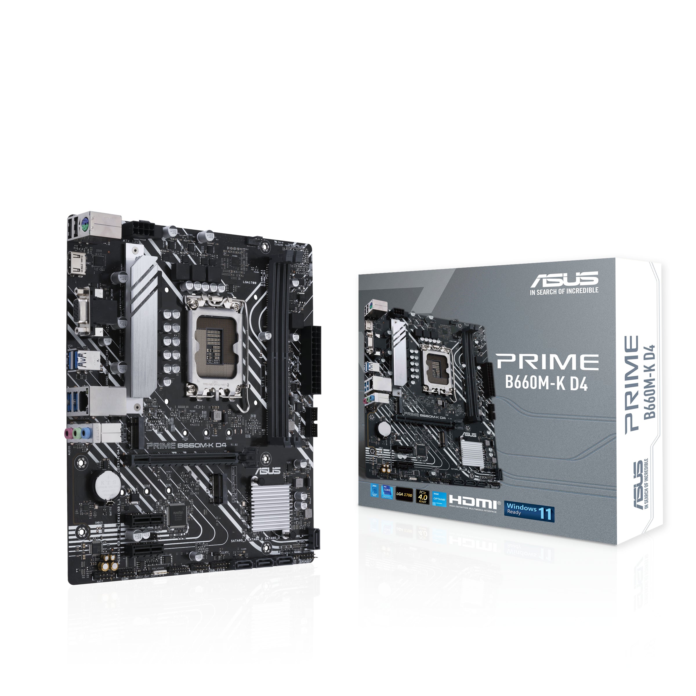 ASUS PRIME B660M-K D4 (mATX, B660, LGA 1700, DDR4)