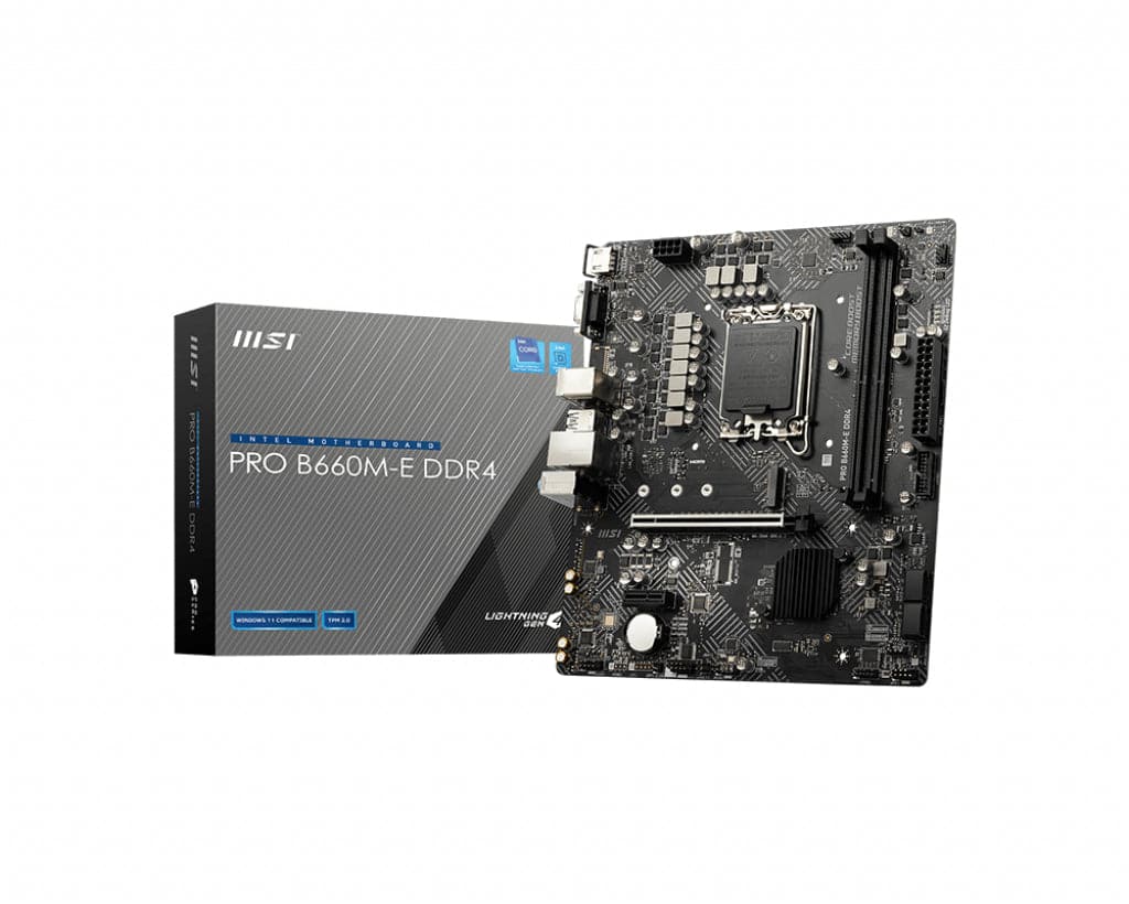 MSI PRO B660M-E DDR4 Micro-ATX LGA1700  Intel B660 MSI