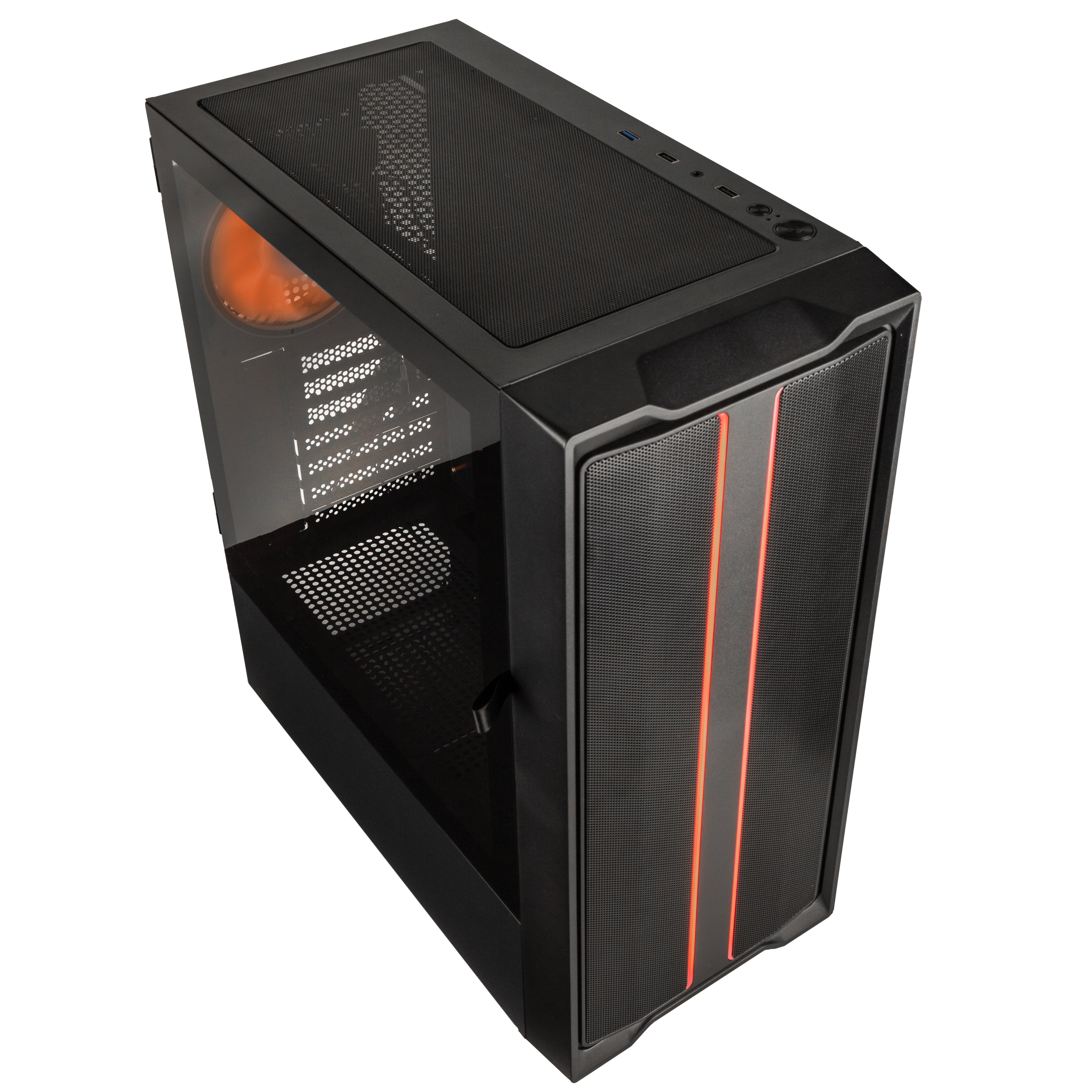Kolink Inspire Series K12 Midi Tower ARGB Gaming Case - Black Window