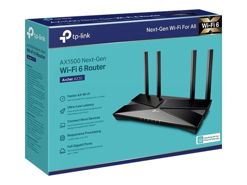 TP-Link Archer AX10 Trådløs router Desktop TP-Link