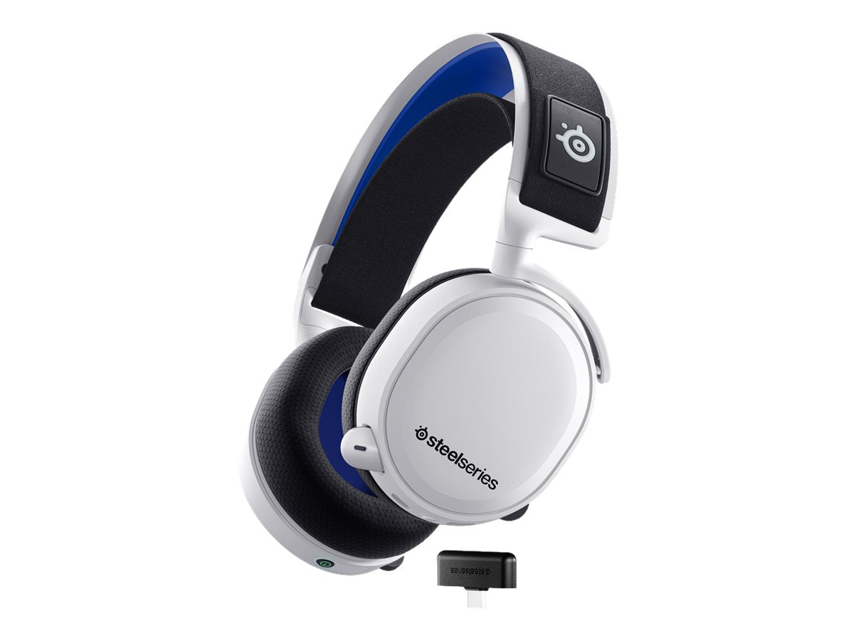 SteelSeries Arctis 7P+ Wireless Gaming Headset (PS5 + PC), White Steelseries