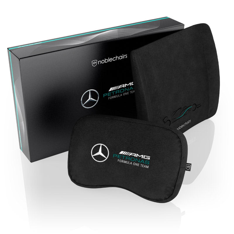 noblechairs Memory Foam Pillow Set Mercedes-AMG Petronas Formula One Team Edition noblechairs