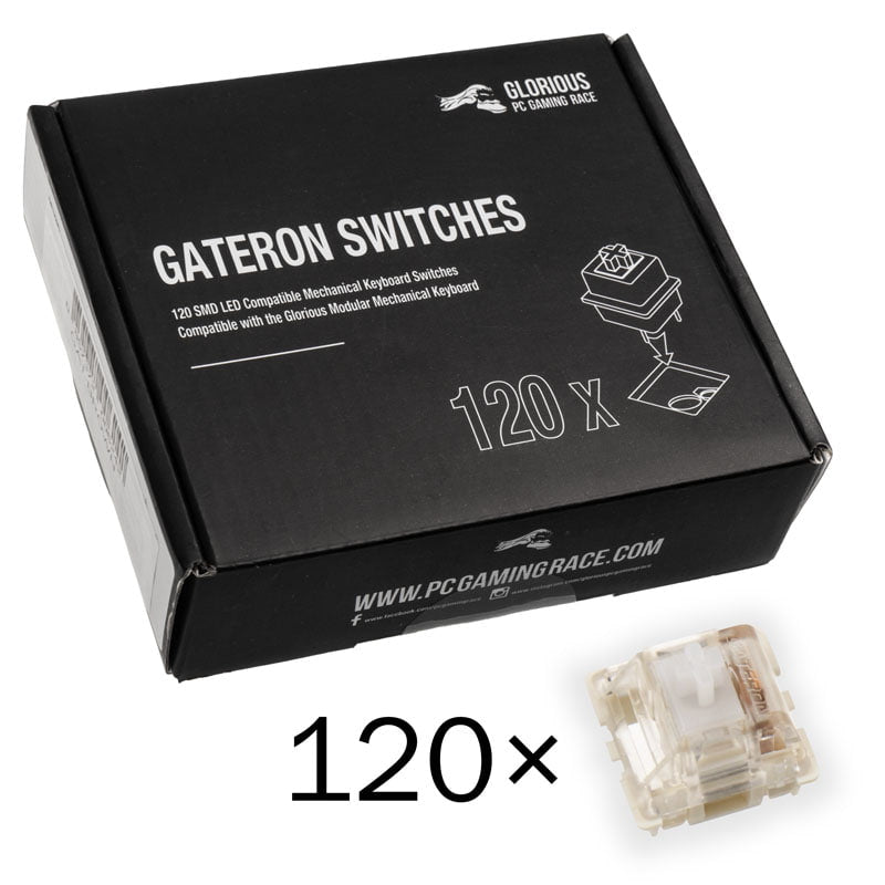 Glorious Gateron Clear Switches (120 pcs) Glorious