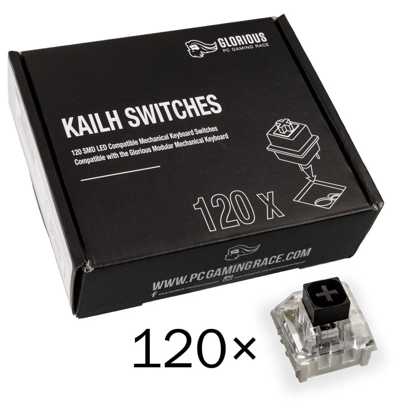 Glorious Kailh Box Black Switches (120 pcs) Glorious