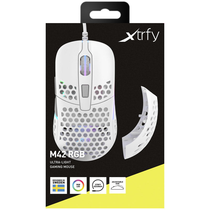 Xtrfy M42 RGB, Gaming Mouse, White Xtrfy