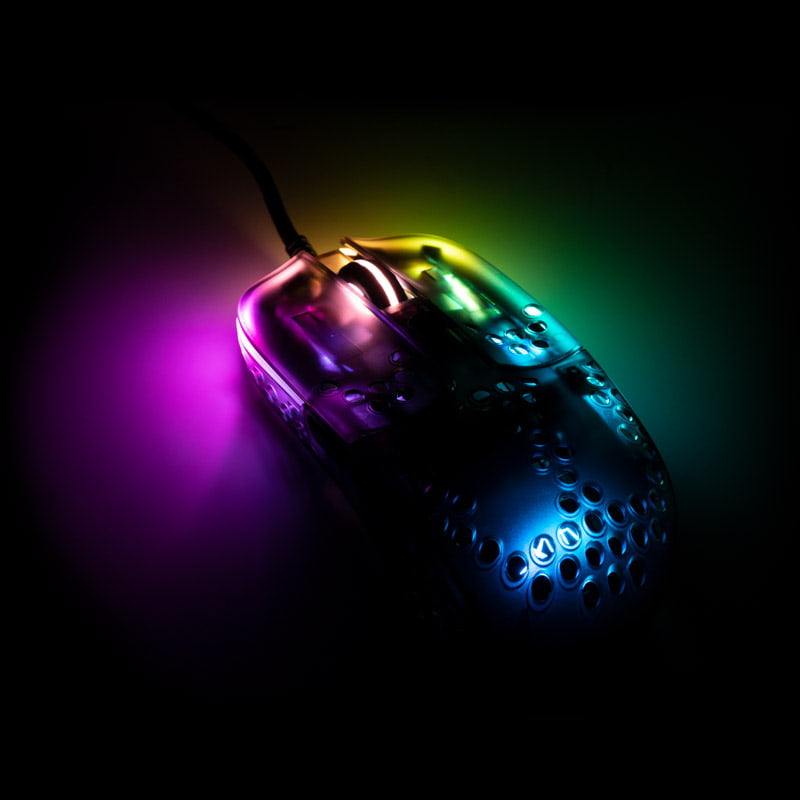 Xtrfy MZ1 RGB Rail Gaming Mouse, Black Transparent Xtrfy