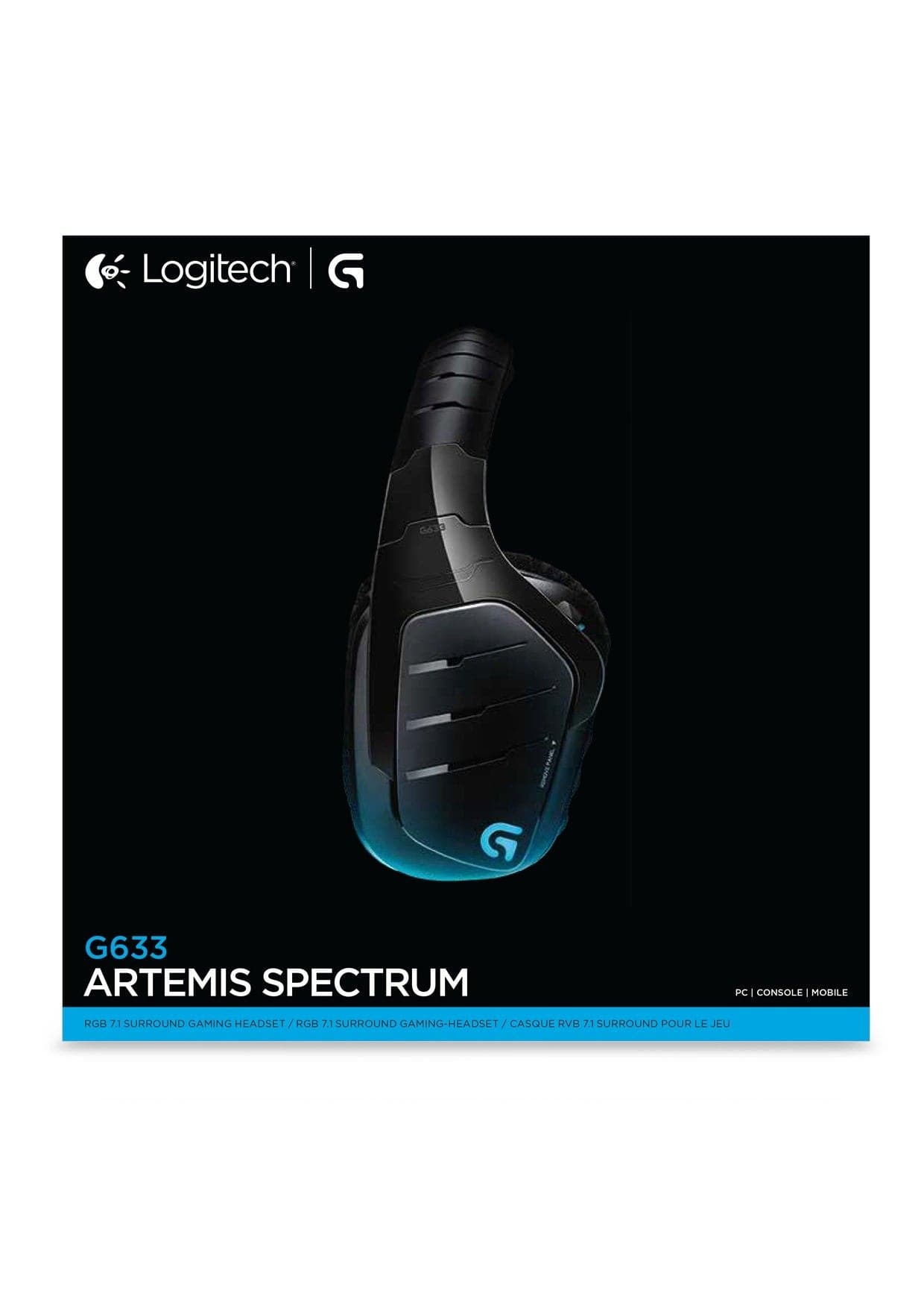 Logitech G633 Artemis Spectrum RGB 7.1 Surround Gaming Headset Logitech
