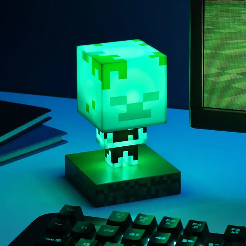 Minecraft Drowned Zombie Icon lys Paladone