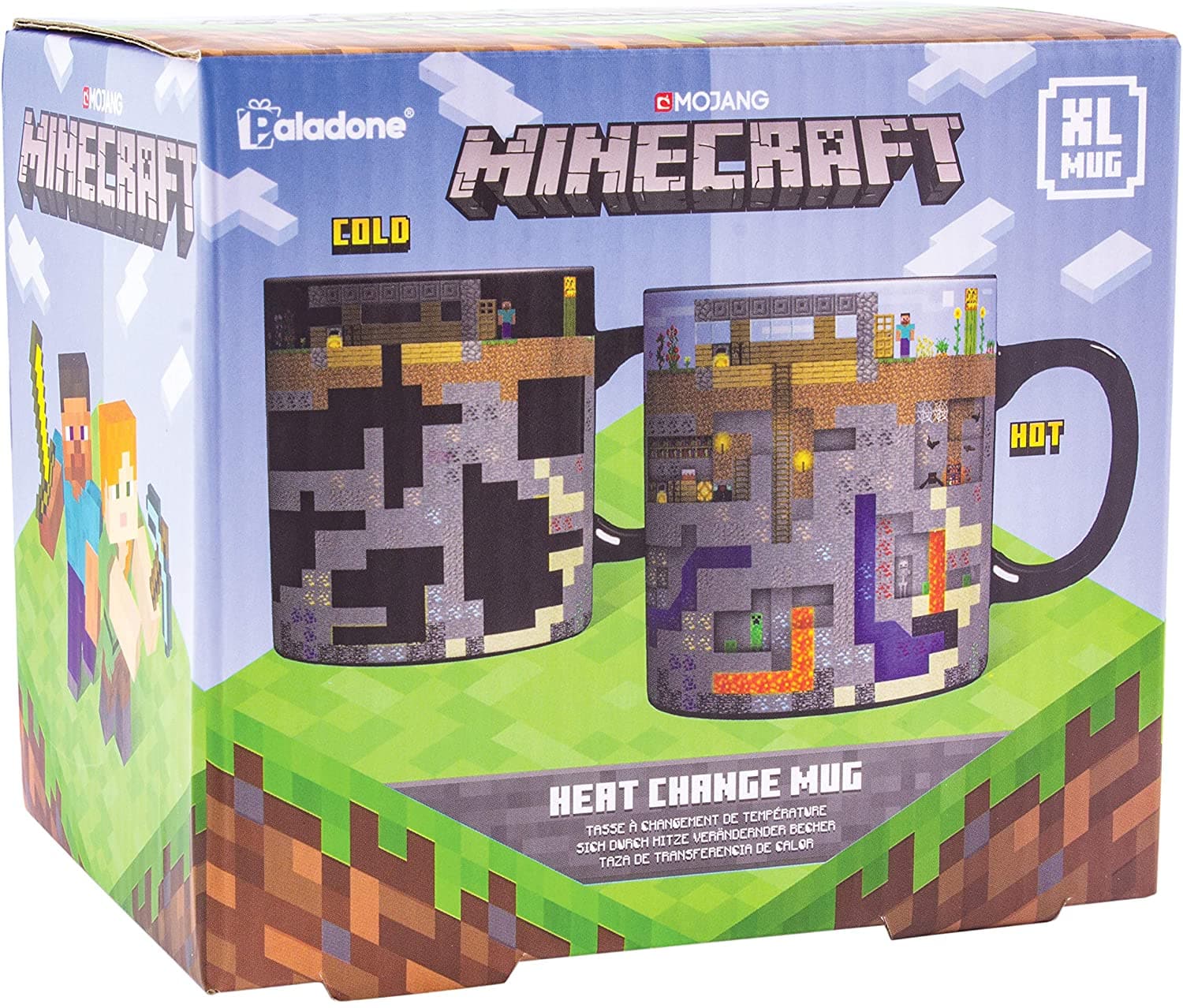 Minecraft - Farveskiftende XL Kop - 550ml Minecraft