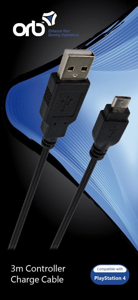 USB til Micro USB 3 Meter Oplader Kabel (ORB) ORB