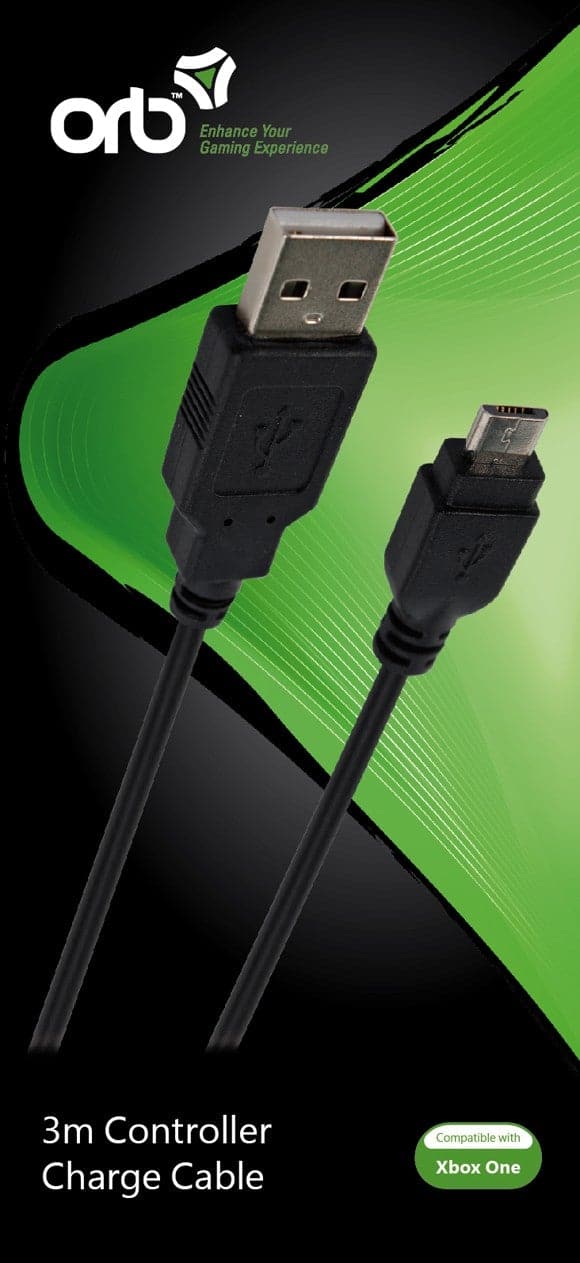 Xbox One - Controller Oplader Kabel 3 Meter (ORB) ORB