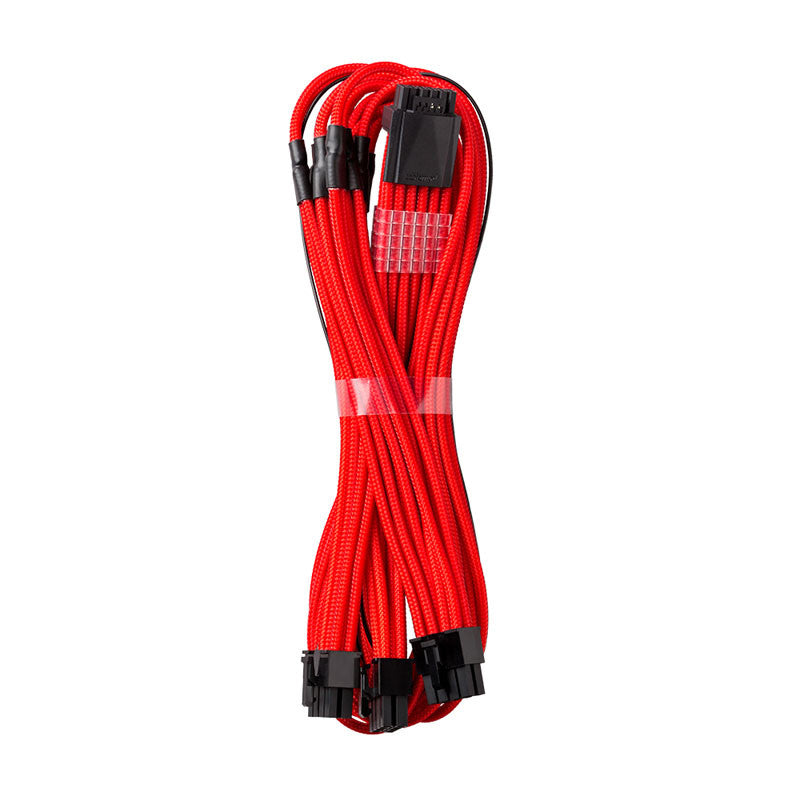 CableMod C-Series Pro ModMesh 12VHPWR to 3x PCI-e Kabel for Corsair - 60cm, red