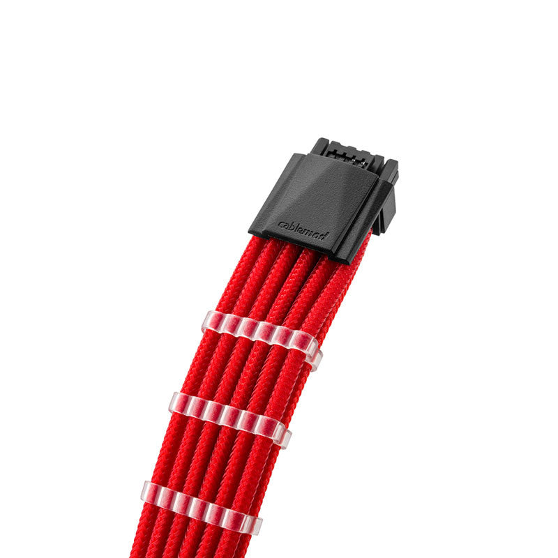 CableMod RT-Series Pro ModMesh 12VHPWR to 3x PCI-e Kabel for ASUS/Seasonic - 60cm, red