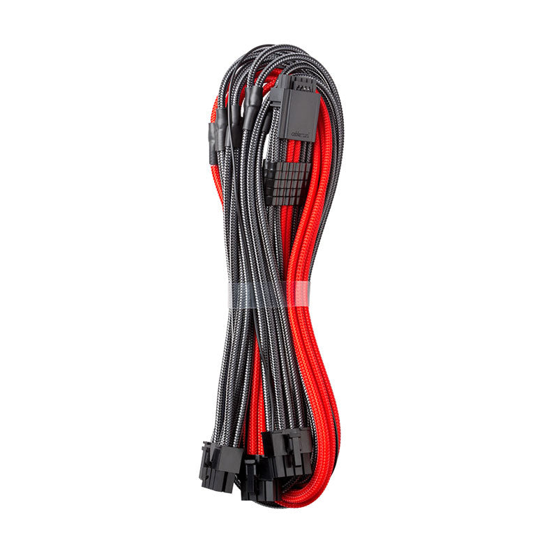 CableMod RT-Series Pro ModMesh 12VHPWR to 3x PCI-e Kabel for ASUS/Seasonic - 60cm, carbon/red